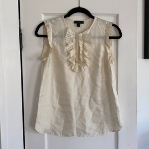 Silk sleeveless blouse